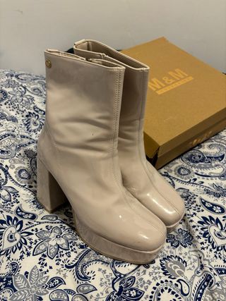 Botas M&M Collection Beige Talla 38