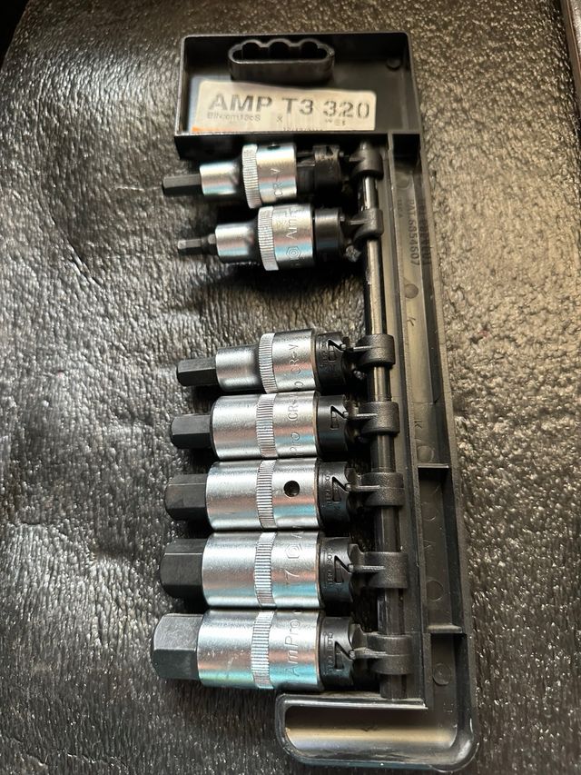 Juego de 7 llaves de vaso Allen de 1/2 pulgada