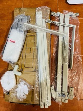 Barrera Cama Bebé 150cm Gris