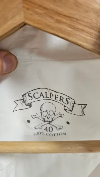 Camisa Scalpers Blanca Talla M