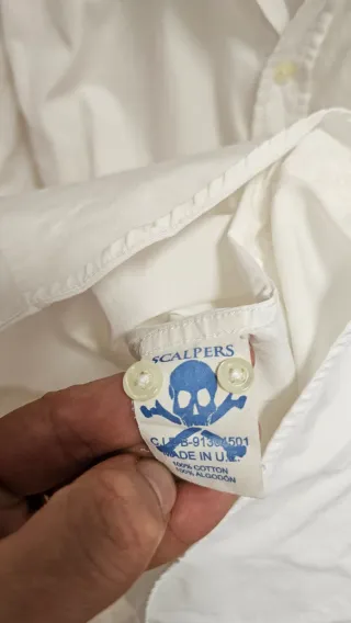 Camisa Scalpers Blanca Talla M