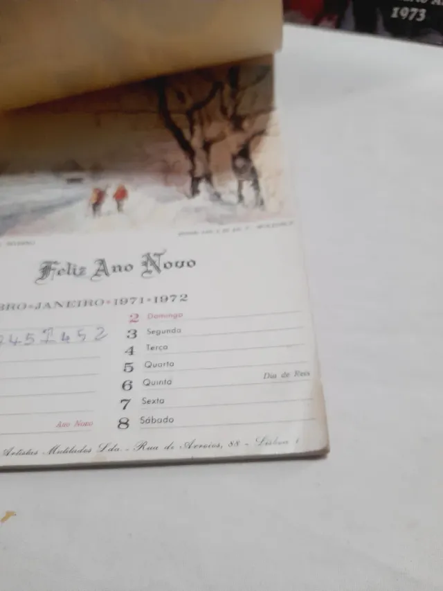 Calendários Artísticos 1973-1974