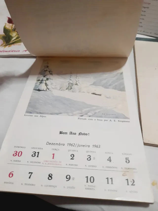 Calendários Artísticos 1973-1974