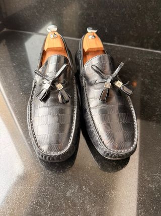 Zapatos Louis Vuitton Negros Mocasines Tassel