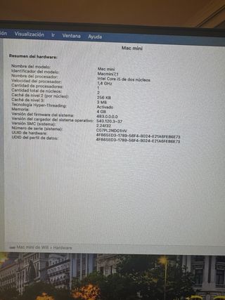 Mac Mini 2014 SSD 500GB Core i5