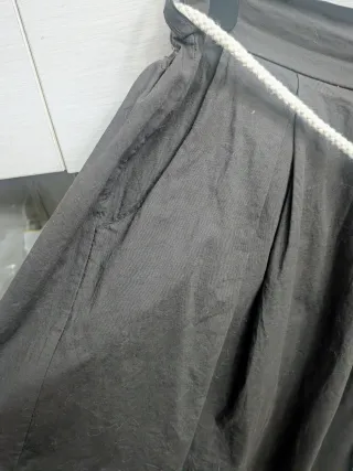 Falda marron con cordón