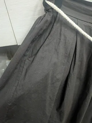 Falda marron con cordón