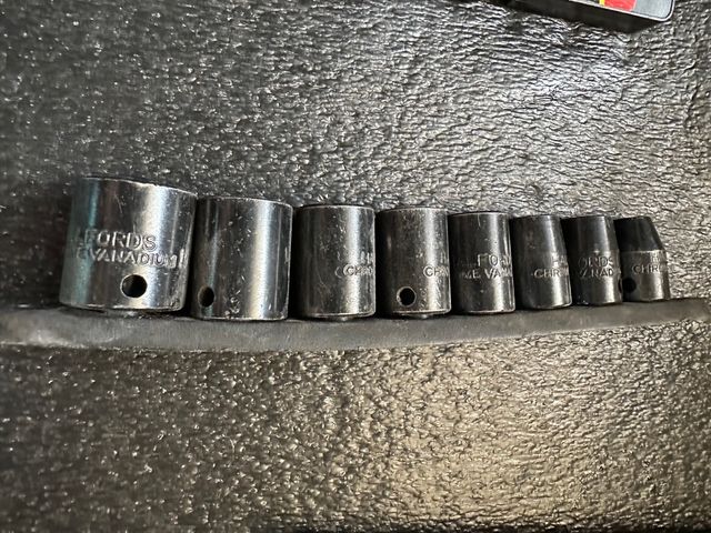 Juego 8 vasos 1/2 Allen Cromados