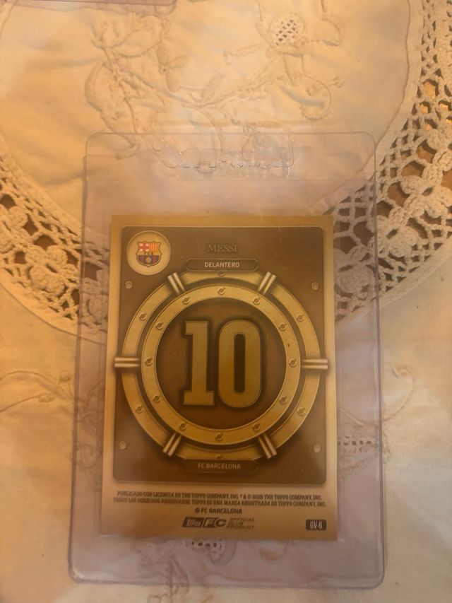 Messi Gold Vault Topps Tarjeta Coleccionista