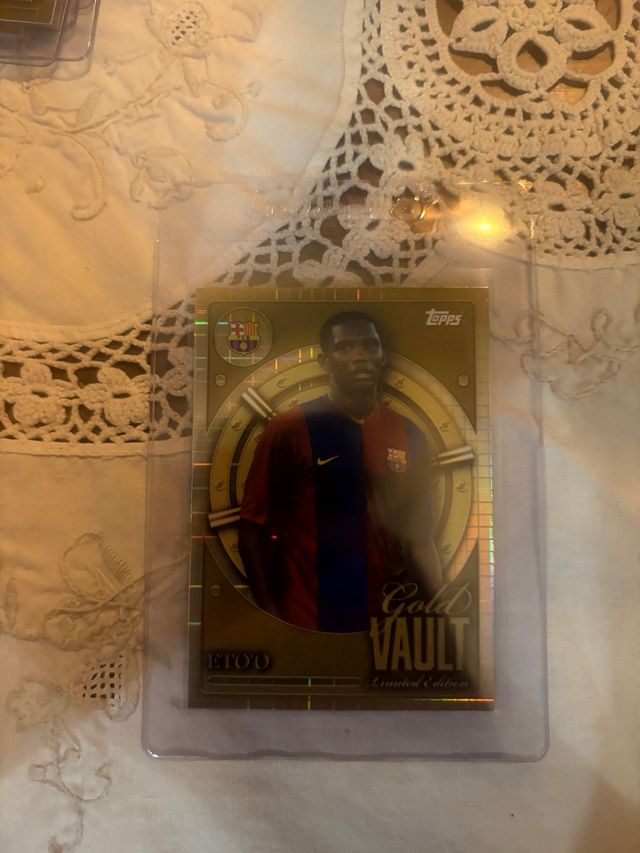 Tarjeta Eto'o Gold Vault Topps