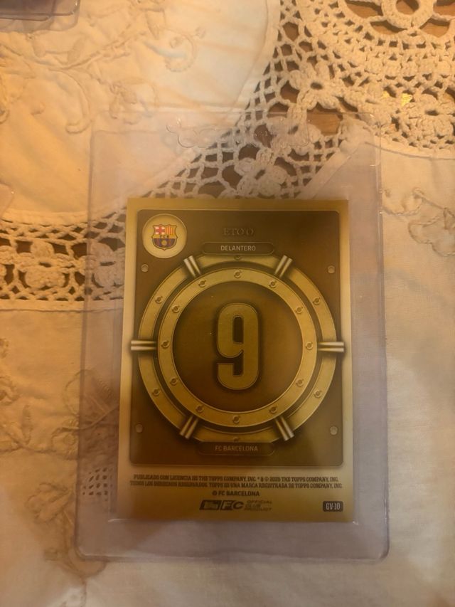 Tarjeta Eto'o Gold Vault Topps