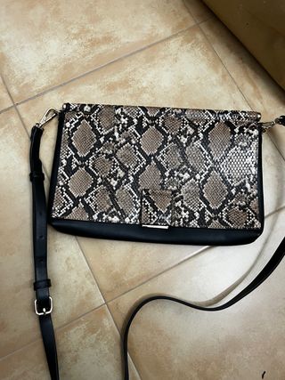 Bolso de fiesta estampado serpiente