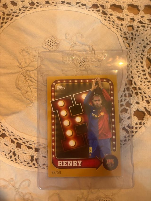 Carta Topps FC Barcelona Henry 28/50