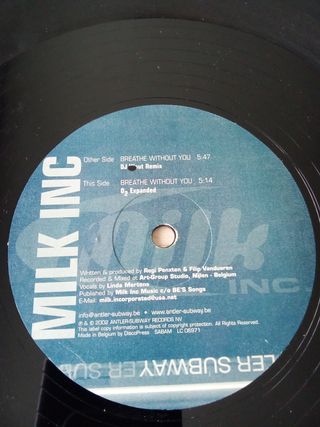 MILK INC - BREATHE WITHOUT YOU VINILO