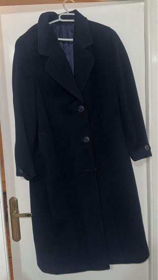 Abrigo azul marino de lana