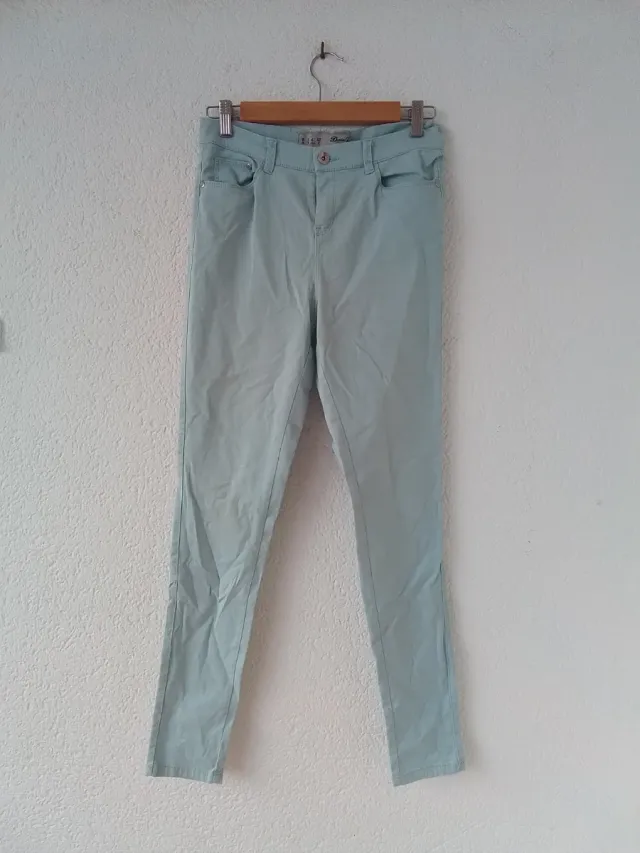 Pantalón verde azulado