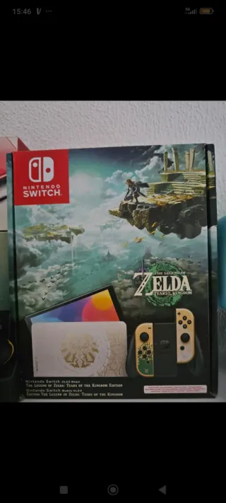 Nintendo Switch OLED Edición Zelda Tears Kingdom
