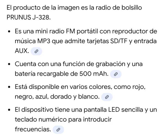 Radio Grabadora MP3 Roja