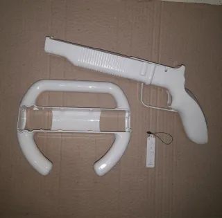 NUEVO.Accesorios wii-U. Pistola+volante+fundas