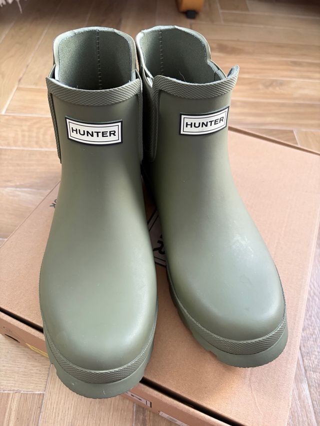 Botas de agua Hunter verdes.