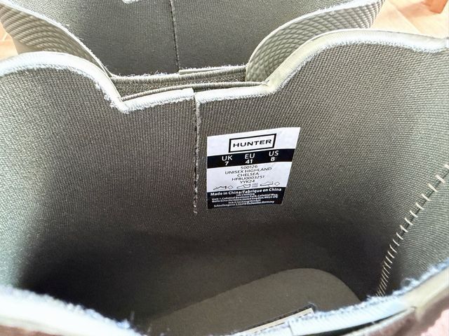 Botas de agua Hunter verdes.