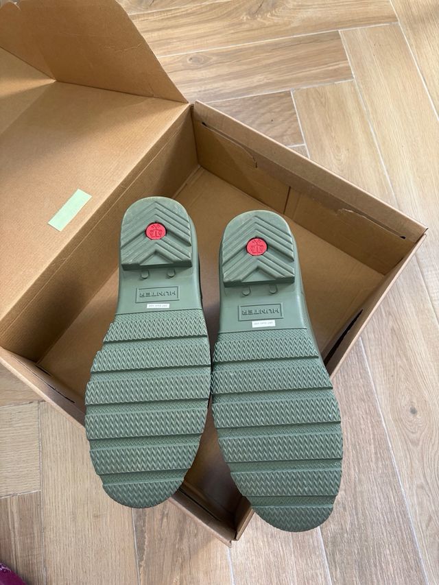 Botas de agua Hunter verdes.