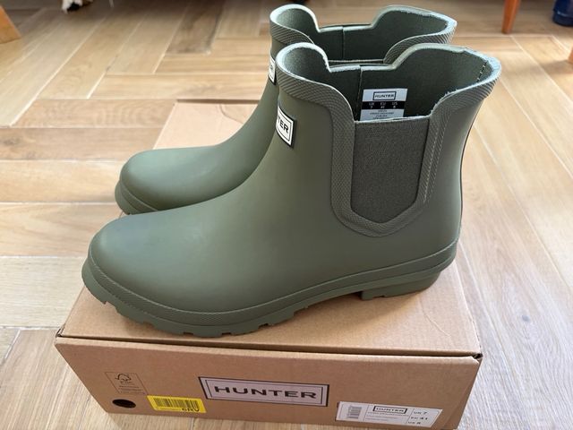 Botas de agua Hunter verdes.