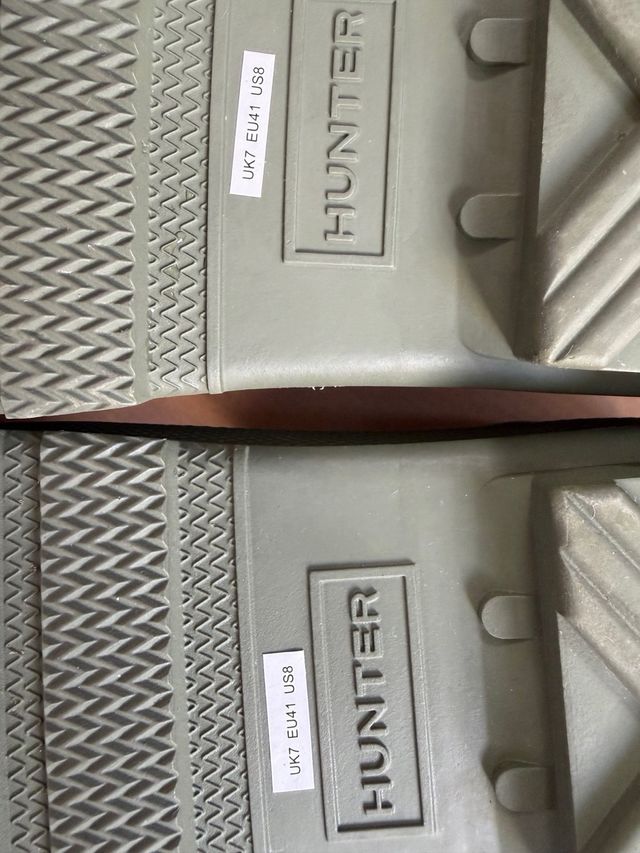 Botas de agua Hunter verdes.