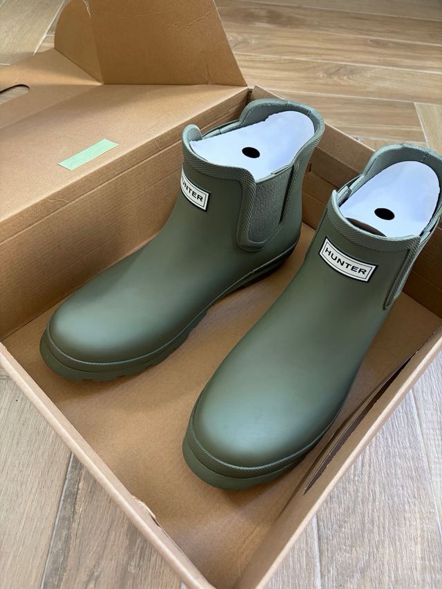 Botas de agua Hunter verdes.