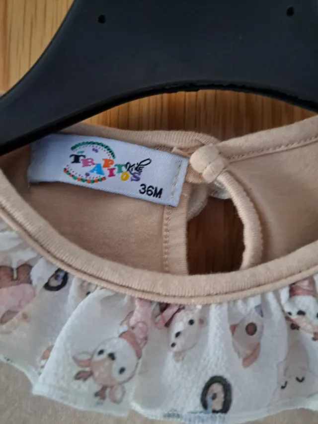 Conjunto bebé: Camiseta y braguita oso