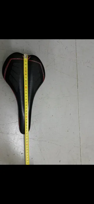 Sillín Merida bicicleta Negro/Rojo