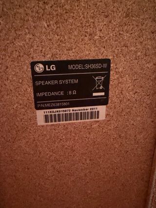 Subwoofer LG SH36SD- W