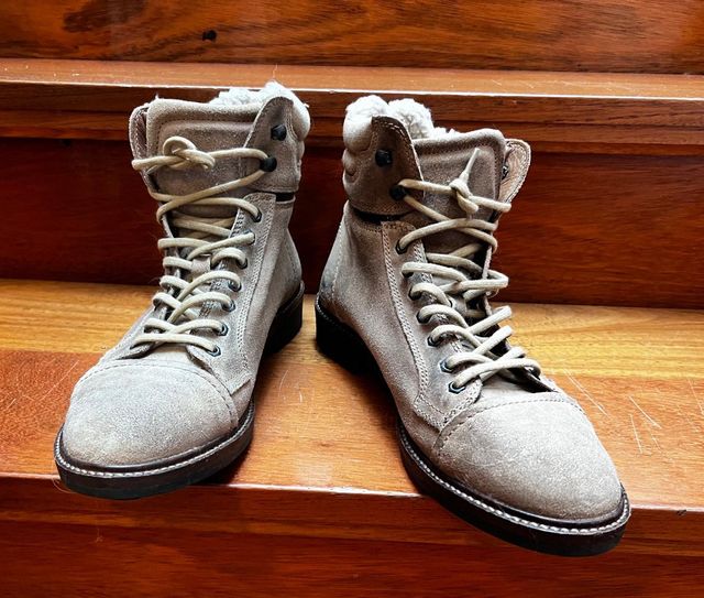 Botas Zara Ante Talla 42 Hombre Beige