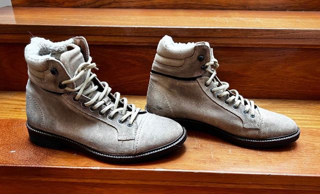 Botas Zara Ante Talla 42 Hombre Beige