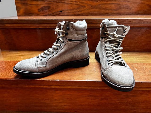 Botas Zara Ante Talla 42 Hombre Beige