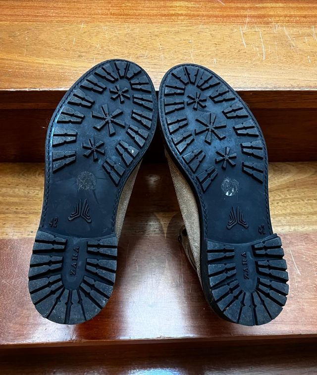 Botas Zara Ante Talla 42 Hombre Beige