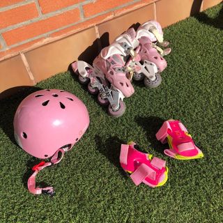 Patines en línea talla 26-29 + Casco y Muñequeras