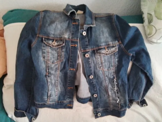 Chaqueta tejana azul