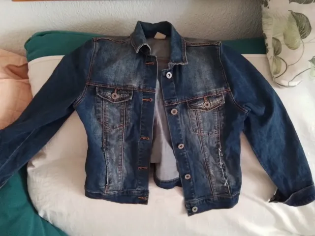 Chaqueta tejana azul