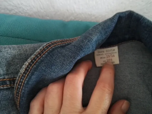 Chaqueta tejana azul