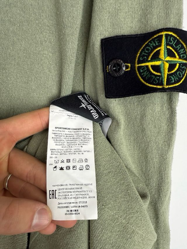 Green Stone Island sweater