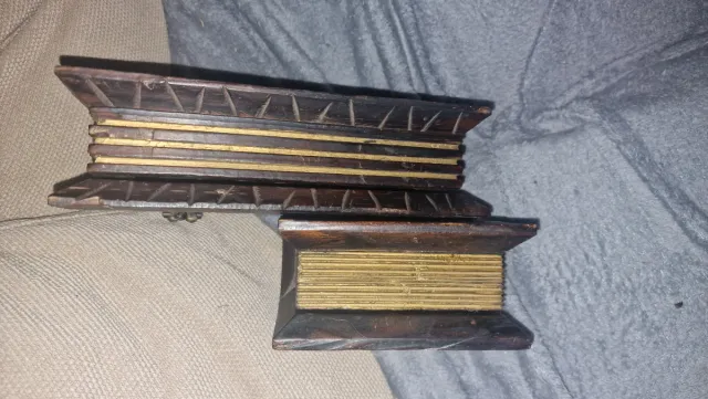 Libros de madera decorativos vintage