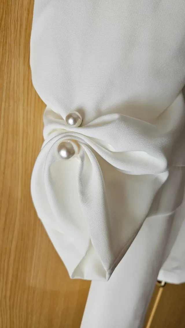 Blazer blanco con forro