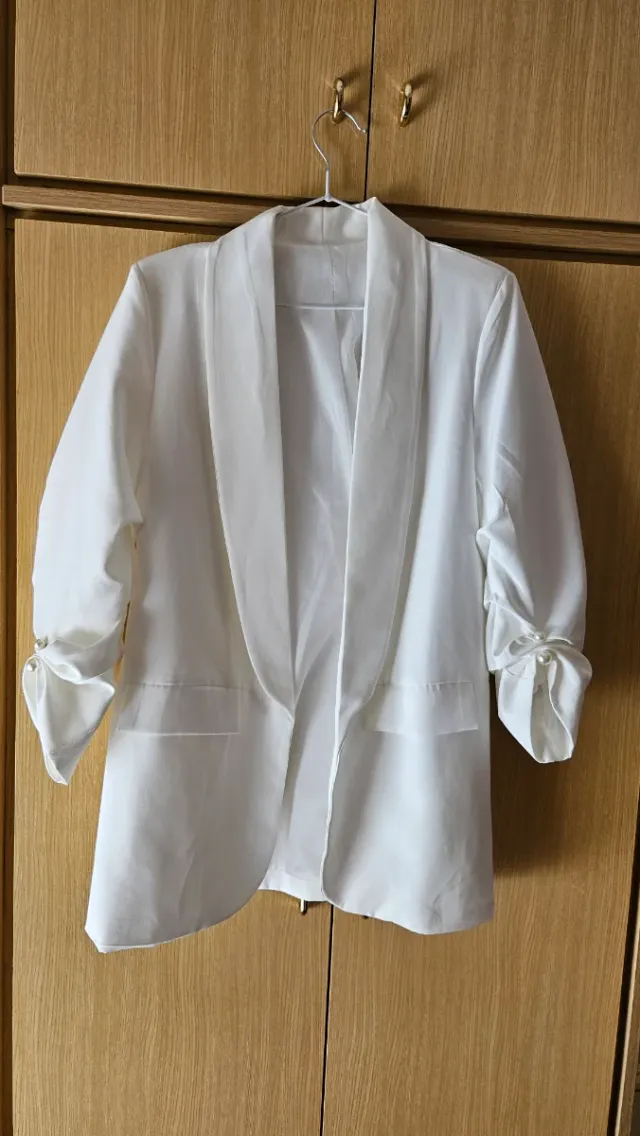 Blazer blanco con forro