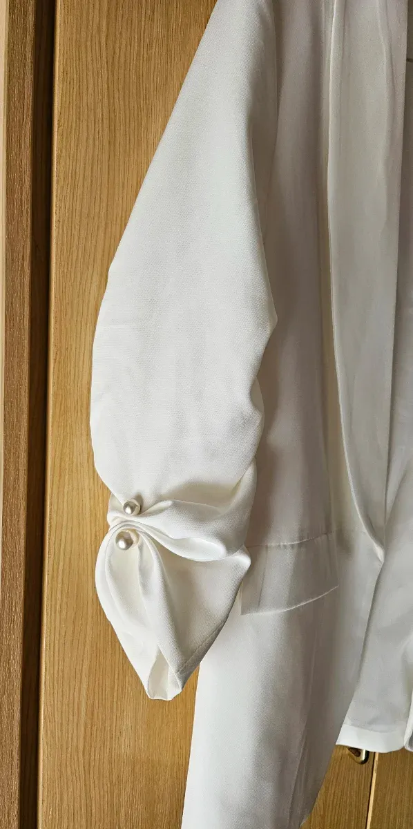 Blazer blanco con forro