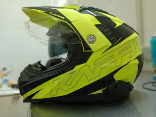 Casco Moto/Patineta Amarillo y Negro