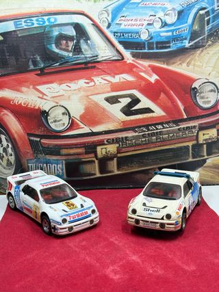 Scalextric 2 coches rally Ford Sierra RS Cosworth