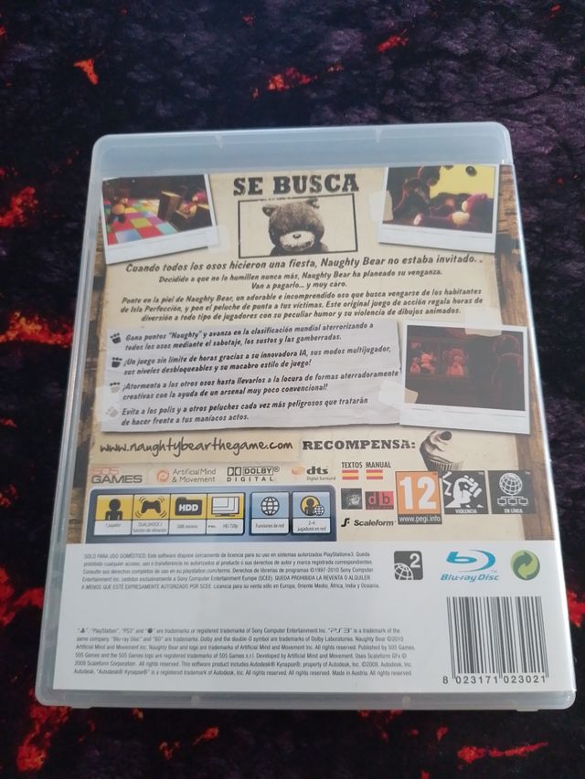 Juego PS3 Naughty Bear