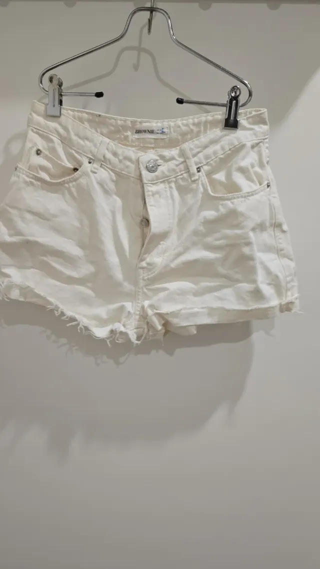 Vaquero corto blanco Brownie