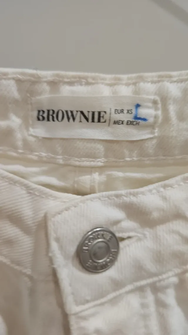 Vaquero corto blanco Brownie